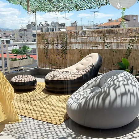 Bedroom In A Big With A Huge Terrace Male Only Bed & Breakfast